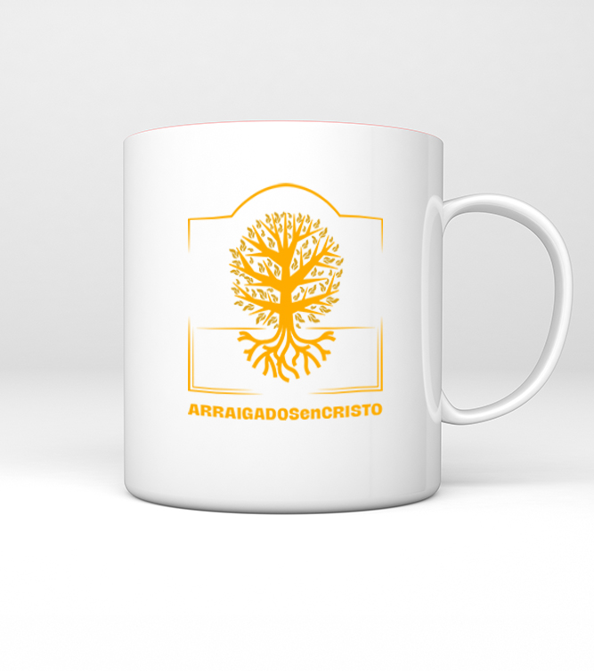 jarro color blanco con logo